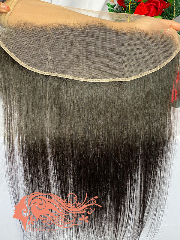 Csqueen Raw Straight hair 13x4 Transparent lace Frontal 100% Human Hair - Click Image to Close